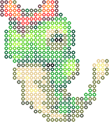 Caterpie bead pattern