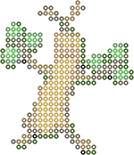 Sudowoodo bead pattern