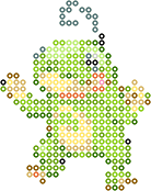 Politoed bead pattern
