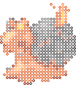 Magcargo bead pattern