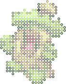Ludicolo bead pattern