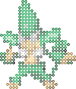 Simisage bead pattern