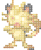 Meowth bead pattern