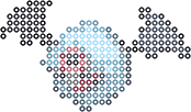 Woobat bead pattern