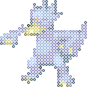 Golduck bead pattern
