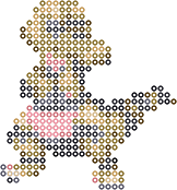 Krokorok bead pattern