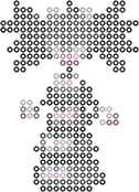 Gothitelle bead pattern