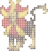 Pyroar bead pattern