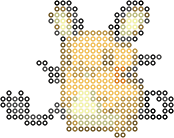 Dedenne bead pattern
