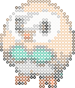 Rowlet bead pattern