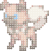 Rockruff bead pattern
