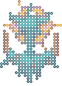 Dhelmise bead pattern