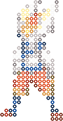 Cinderace bead pattern