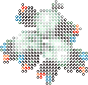 Magneton bead pattern