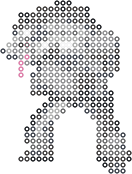 Obstagoon bead pattern