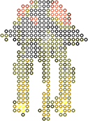 Toedscruel bead pattern