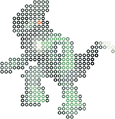 Cyclizar bead pattern