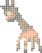 Farigiraf bead pattern